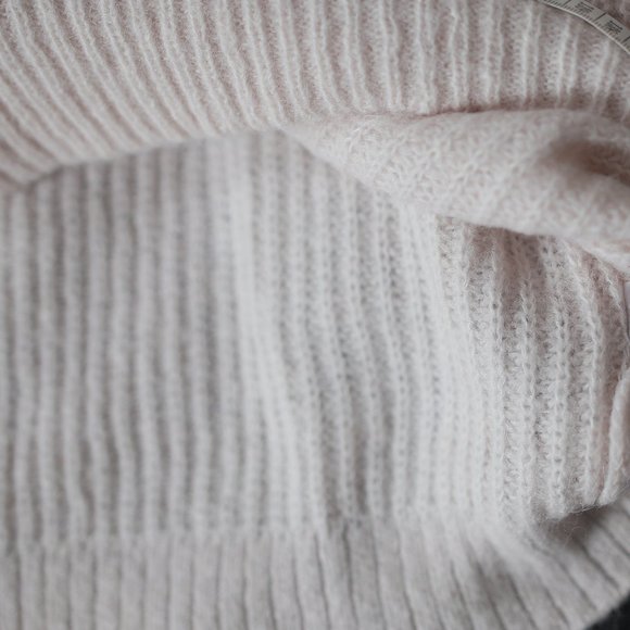 NWT OVERSIZED KNIT WOOL CONTENT DUSTY PINK BEIGE VEST. - Picture 10 of 13